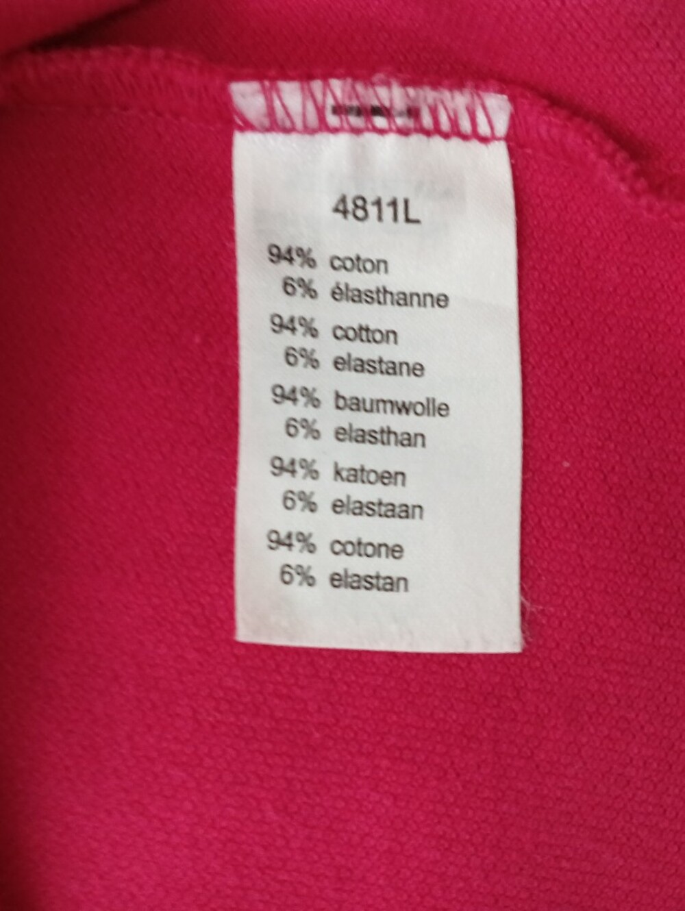 Ladies Lacoste Slim Fit Stretch Polo Shirt. Size 38. (M) - Picture 5 of 8